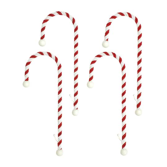 Haute Decor Classic Candy Cane Stocking Holders, 4ct.